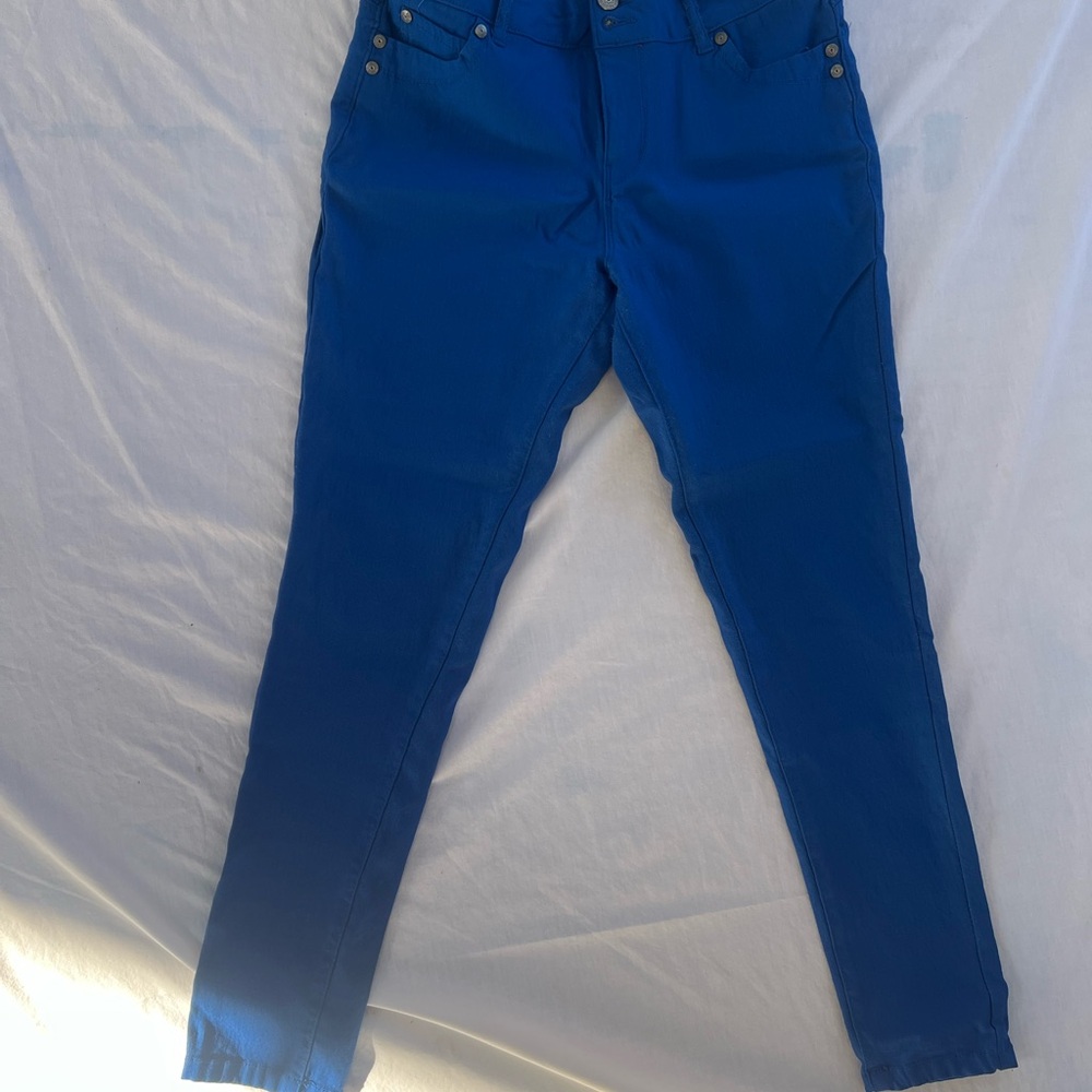 Sabrina Lauren Womens Blue Ultra Soft‎ Stretch Skinny Jeans size 12